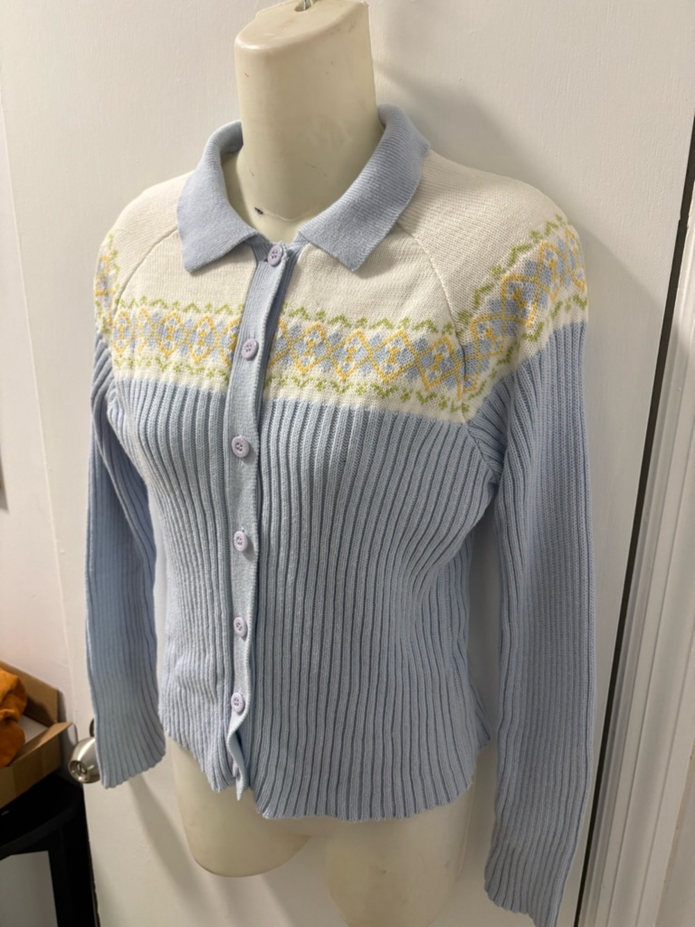 90s Y2K Liz Claiborne pastel sweater